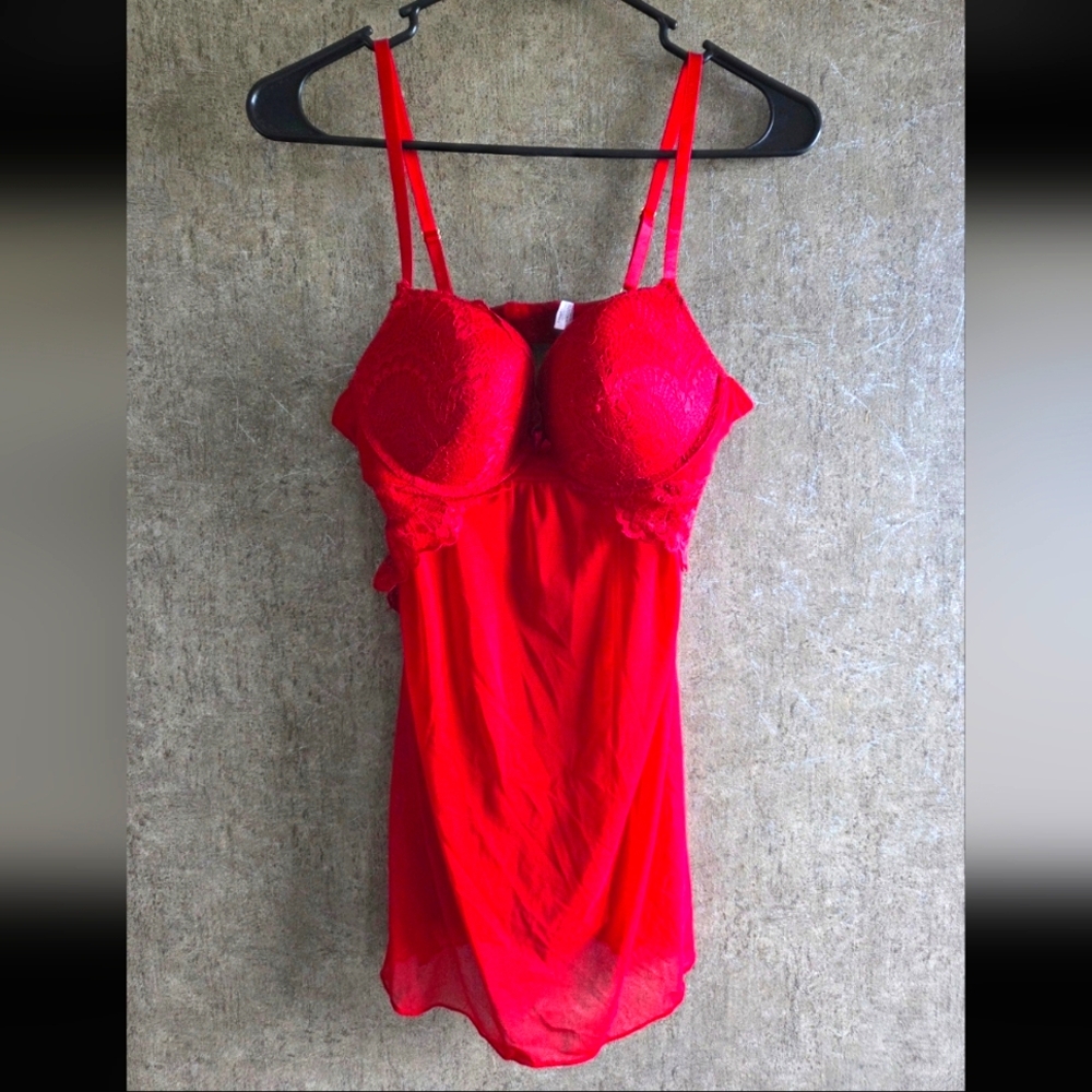 Fashion Nova Red Chemise